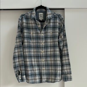 Grayers Blue and White Casual Button Down Shirt